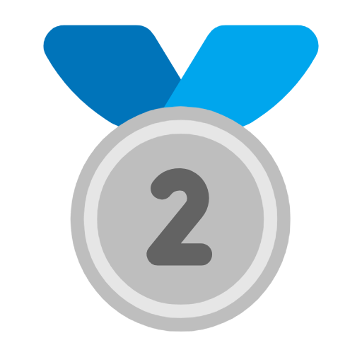Second Place Medal on Microsoft Fluent