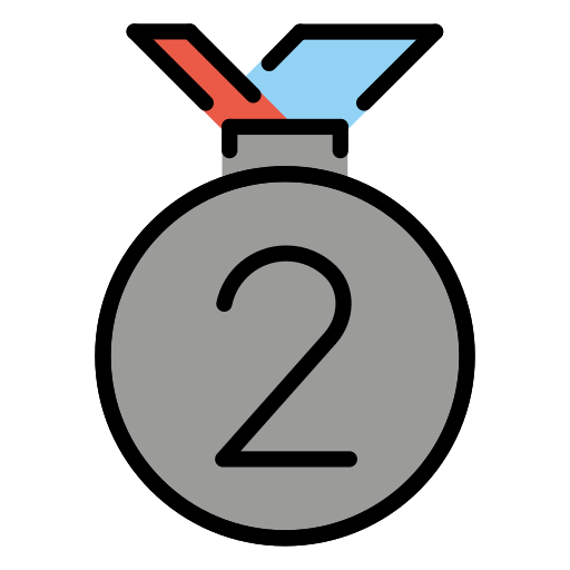 Second Place Medal on OpenMoji