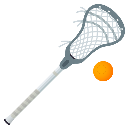 Lacrosse Stick And Ball on JoyPixels