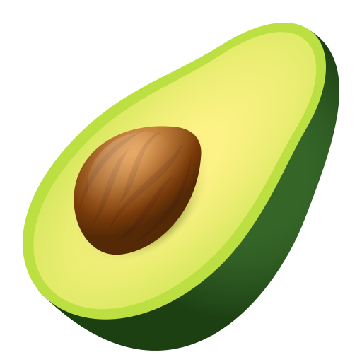 Avocado on JoyPixels