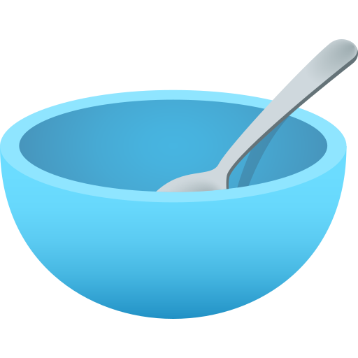 Bowl With Spoon on JoyPixels