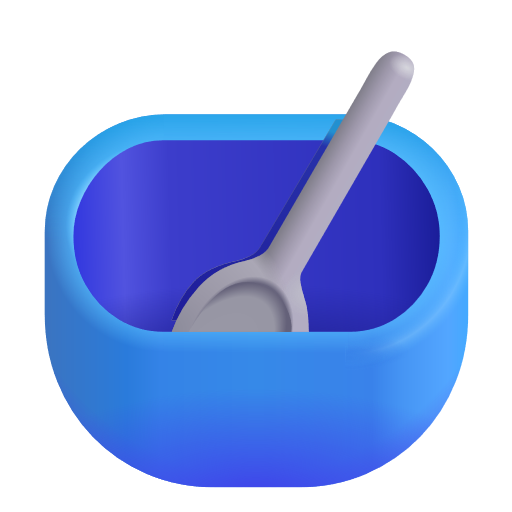 Bowl With Spoon on Microsoft 3D