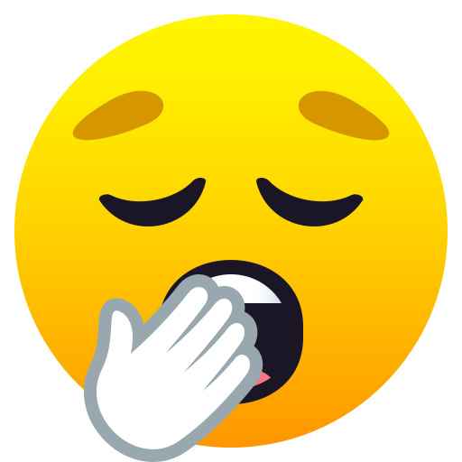 Yawning Face on JoyPixels