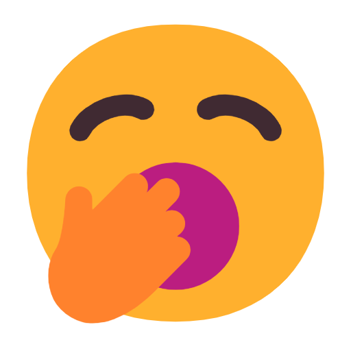 Yawning Face on Microsoft Fluent