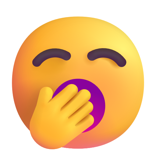 Yawning Face on Microsoft 3D