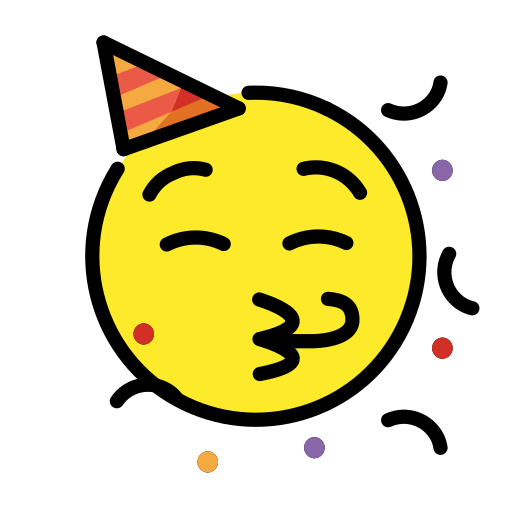 Face With Party Horn And Party Hat on OpenMoji