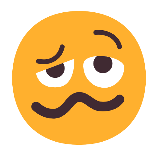 Face With Uneven Eyes And Wavy Mouth on Microsoft Fluent