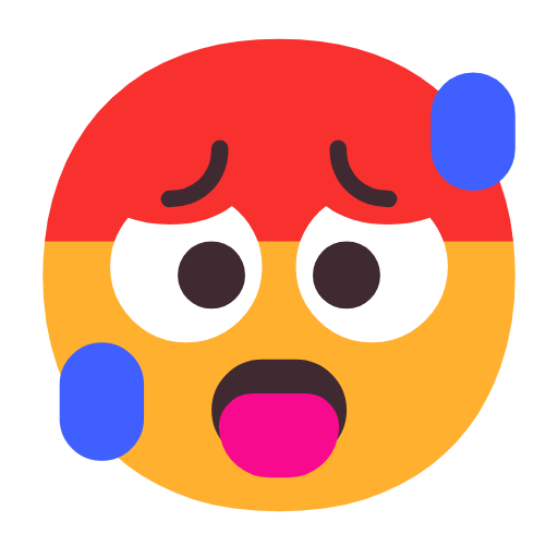 Overheated Face on Microsoft Fluent