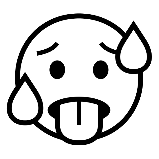 Overheated Face on Noto Emoji