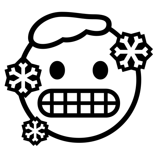 Freezing Face on Noto Emoji