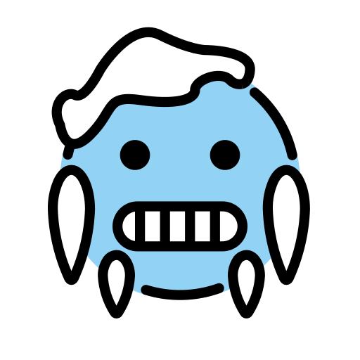 Freezing Face on OpenMoji