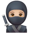 Ninja: Medium-Light Skin Tone on Samsung