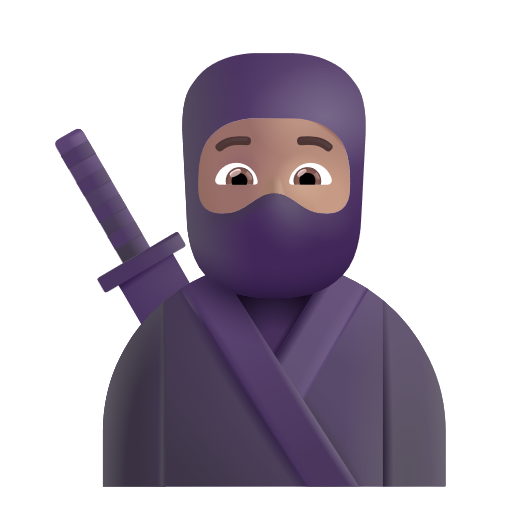 Ninja: Medium Skin Tone on Microsoft 3D