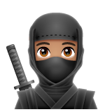 Ninja: Medium Skin Tone on WhatsApp