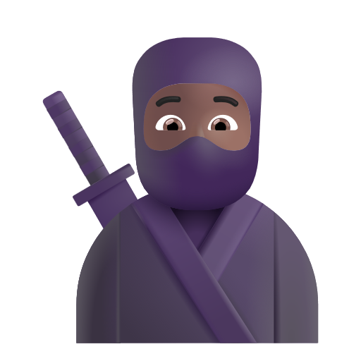 Ninja: Medium-Dark Skin Tone on Microsoft 3D