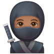 Ninja: Medium-Dark Skin Tone on Samsung