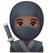 Ninja: Dark Skin Tone on Samsung