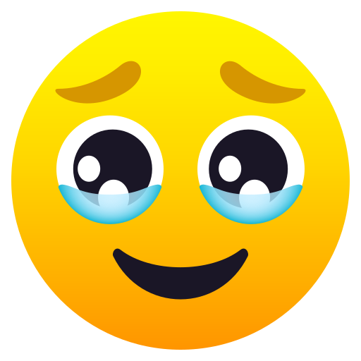 Face Holding Back Tears on JoyPixels