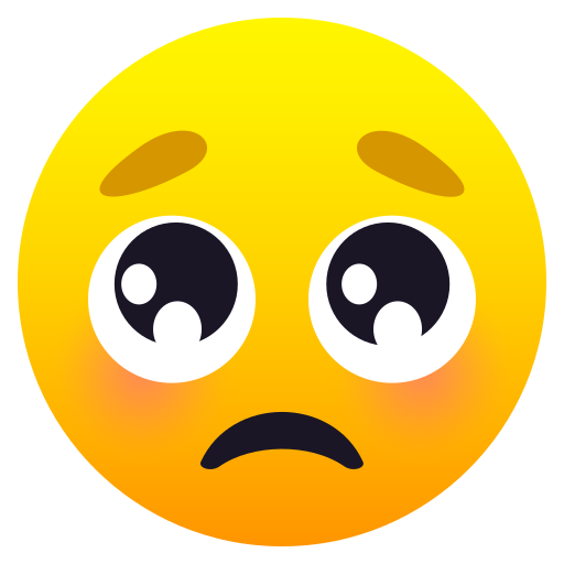 Face With Pleading Eyes on JoyPixels
