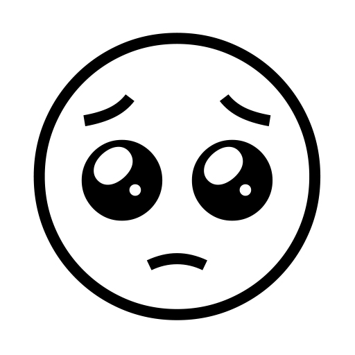 Face With Pleading Eyes on Noto Emoji