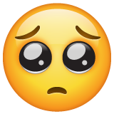 Face With Pleading Eyes on WhatsApp