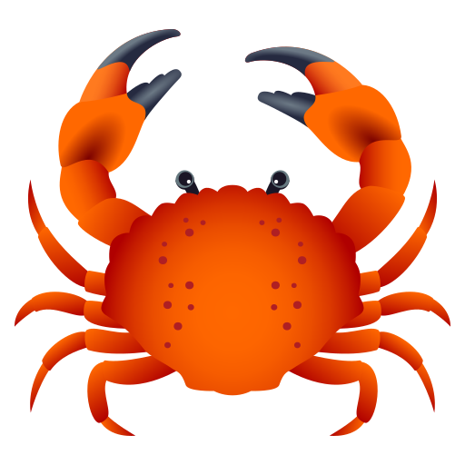 Crab on JoyPixels