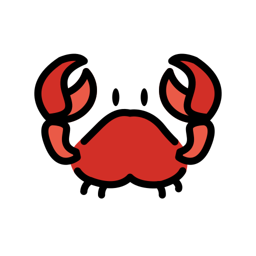 Crab on OpenMoji