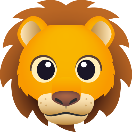 Lion Face on JoyPixels