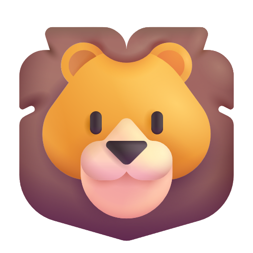 Lion Face on Microsoft 3D