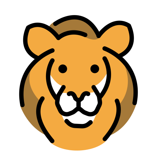 Lion Face on OpenMoji