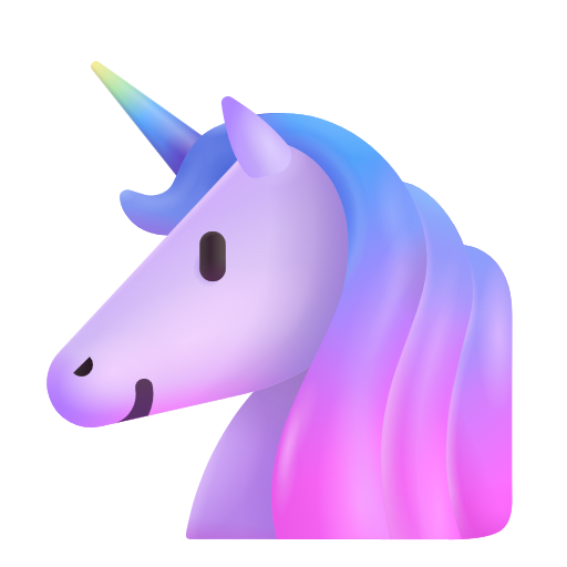 Unicorn Face on Microsoft 3D