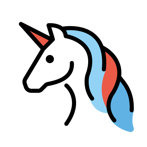Unicorn Face on OpenMoji