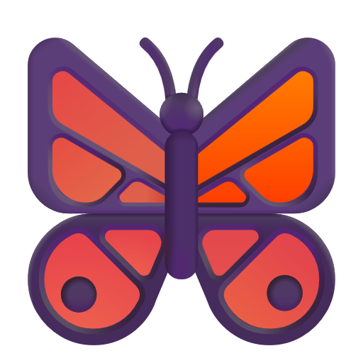 Butterfly on Microsoft 3D