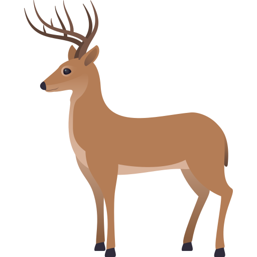 Deer on JoyPixels