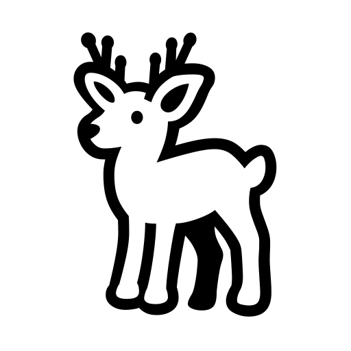 Deer on Noto Emoji