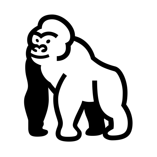 Gorilla on Noto Emoji