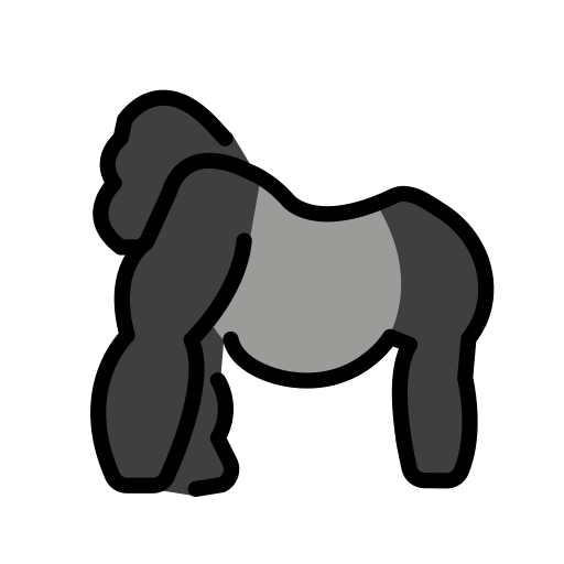Gorilla on OpenMoji