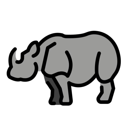 Rhinoceros on OpenMoji
