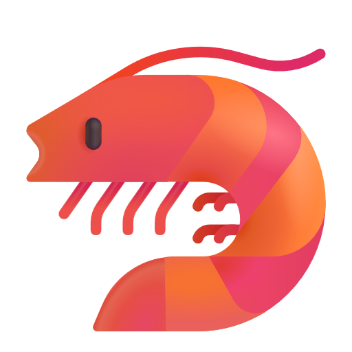 Shrimp on Microsoft 3D