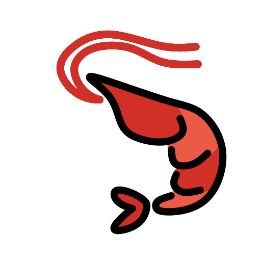 Shrimp on OpenMoji