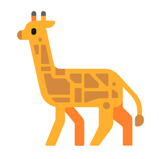 Giraffe Face on Microsoft Fluent
