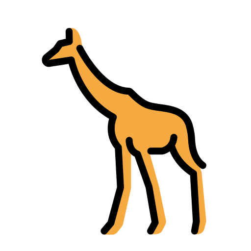Giraffe Face on OpenMoji