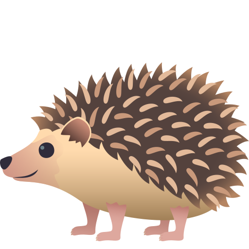Hedgehog on JoyPixels