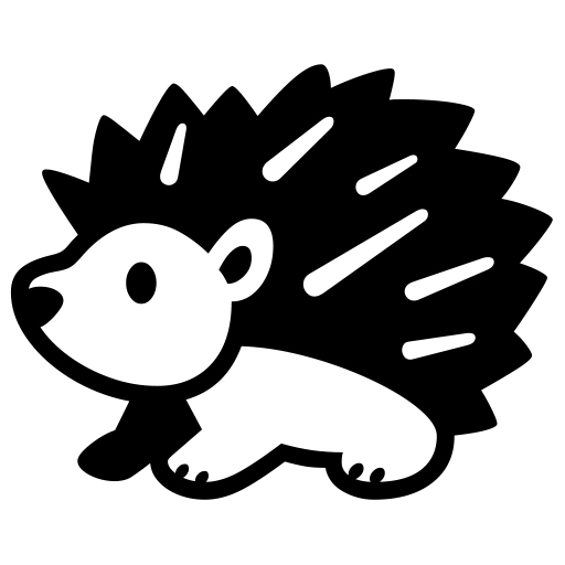 Hedgehog on Noto Emoji