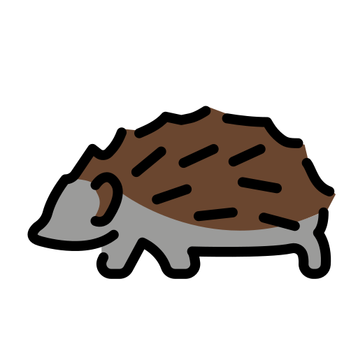 Hedgehog on OpenMoji