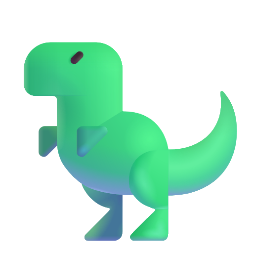 T-rex on Microsoft 3D
