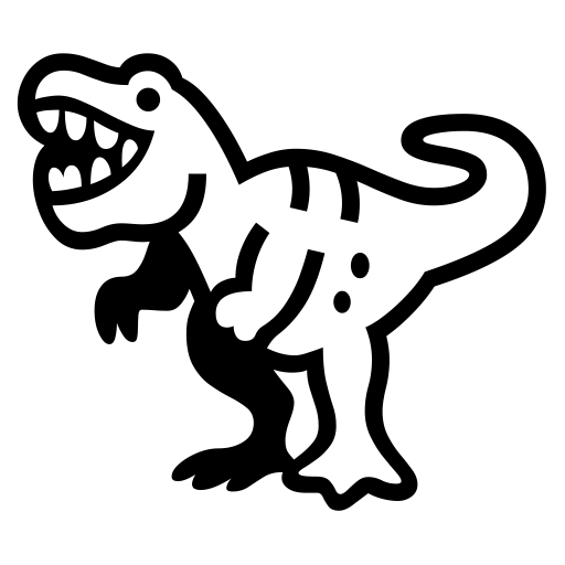 T-rex on Noto Emoji