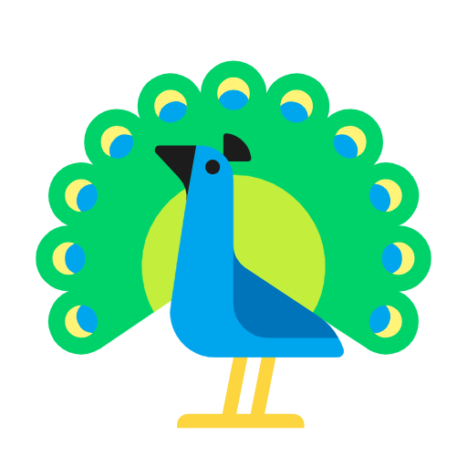 Peacock on Microsoft Fluent