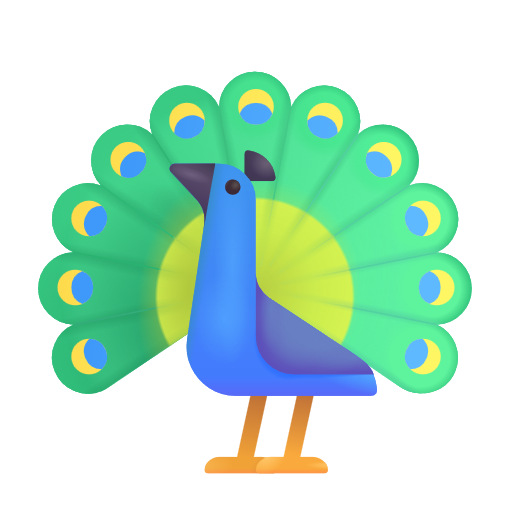 Peacock on Microsoft 3D