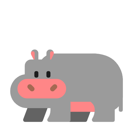 Hippopotamus on Microsoft Fluent